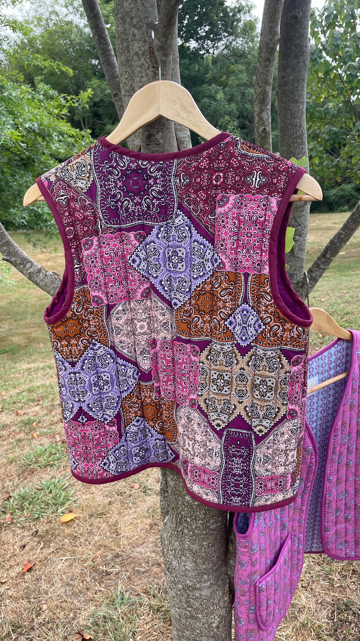 Gilet réversible Lilas